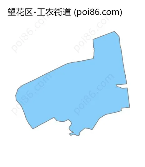 工农街道边界地图