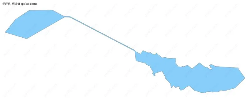 柯坪镇边界地图