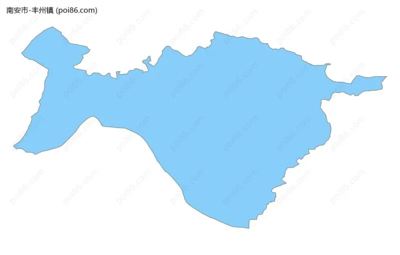丰州镇边界地图