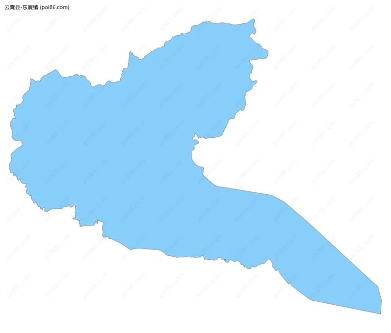 东厦镇边界地图