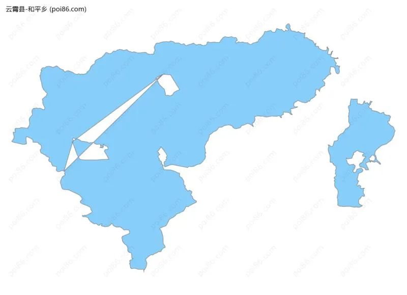 和平乡边界地图