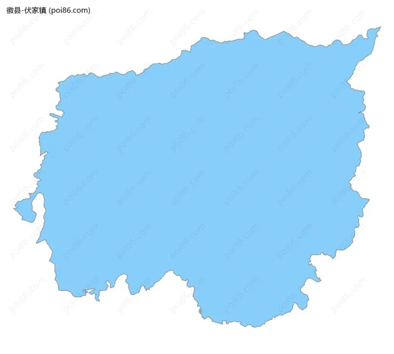 伏家镇边界地图