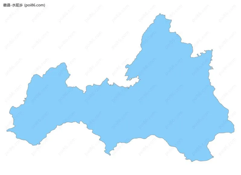 水阳乡边界地图