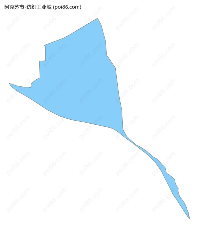 纺织工业城边界地图