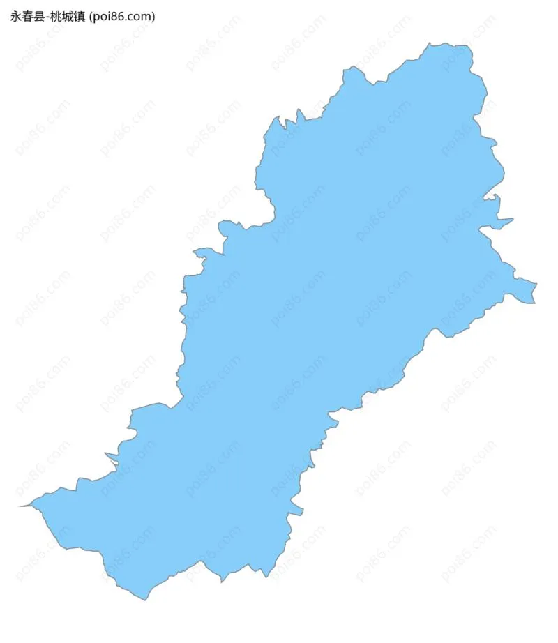 桃城镇边界地图