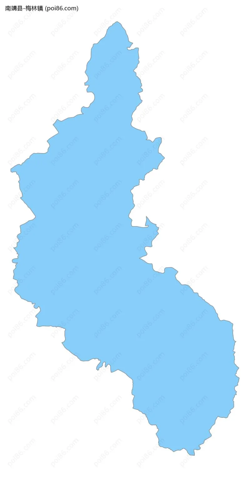 梅林镇边界地图