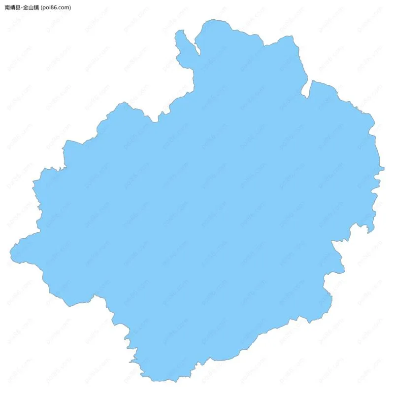 金山镇边界地图