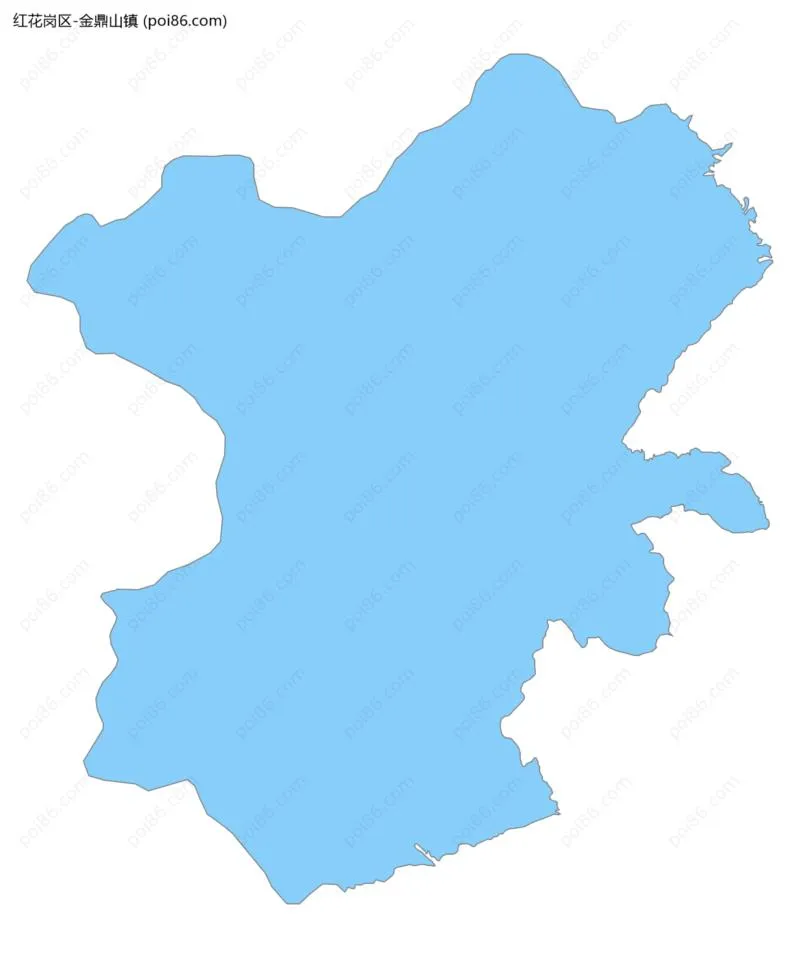 金鼎山镇边界地图