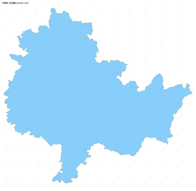 排调镇边界地图