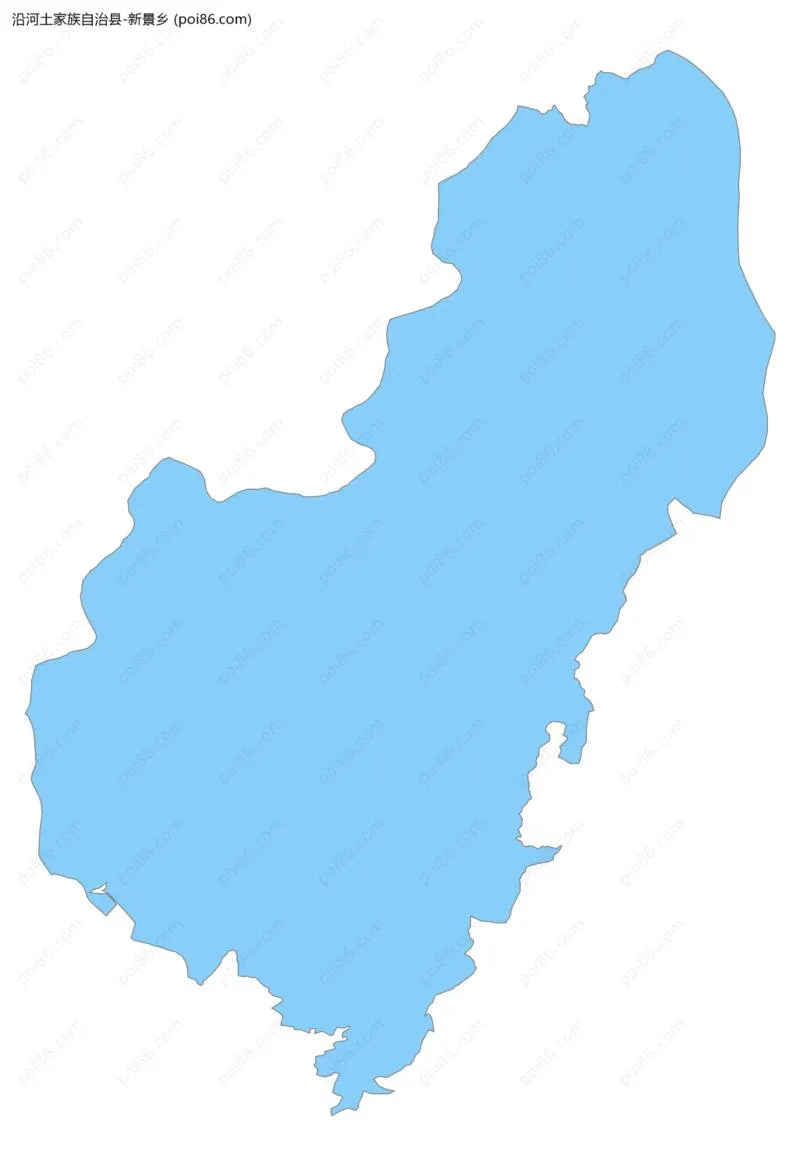 新景乡边界地图