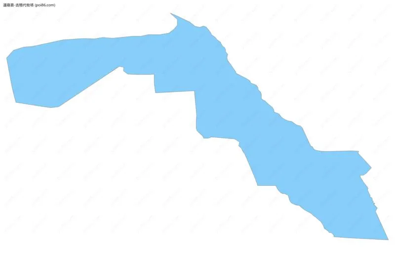 吉格代牧场边界地图