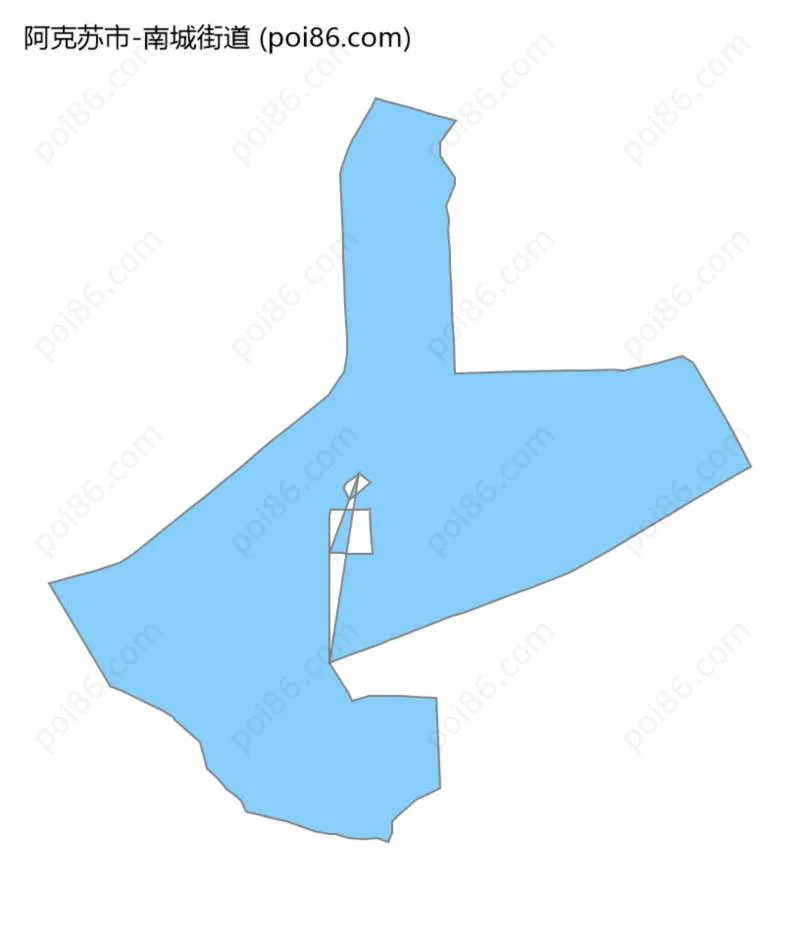 南城街道边界地图