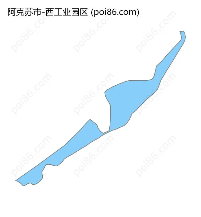 西工业园区边界地图