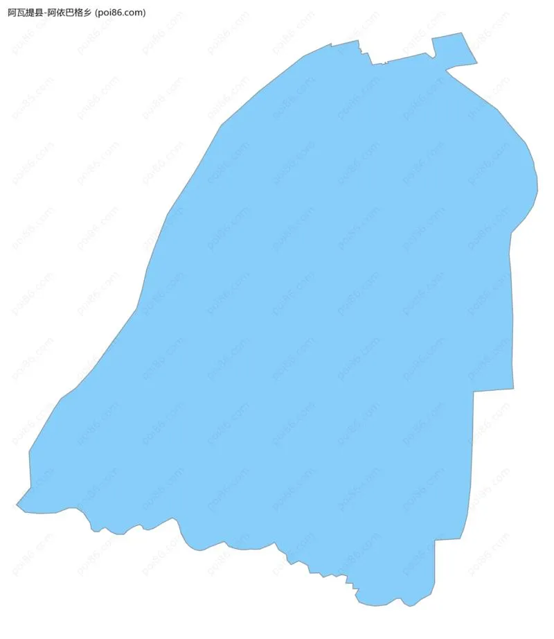 阿依巴格乡边界地图