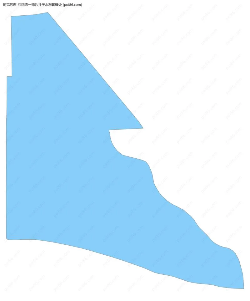 兵团农一师沙井子水利管理处边界地图