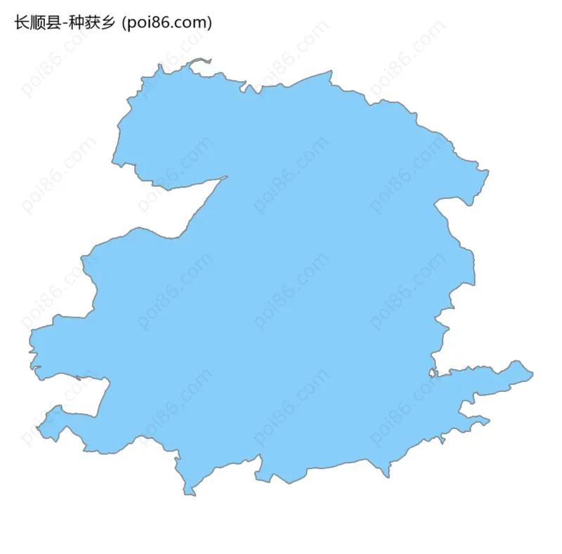 种获乡边界地图