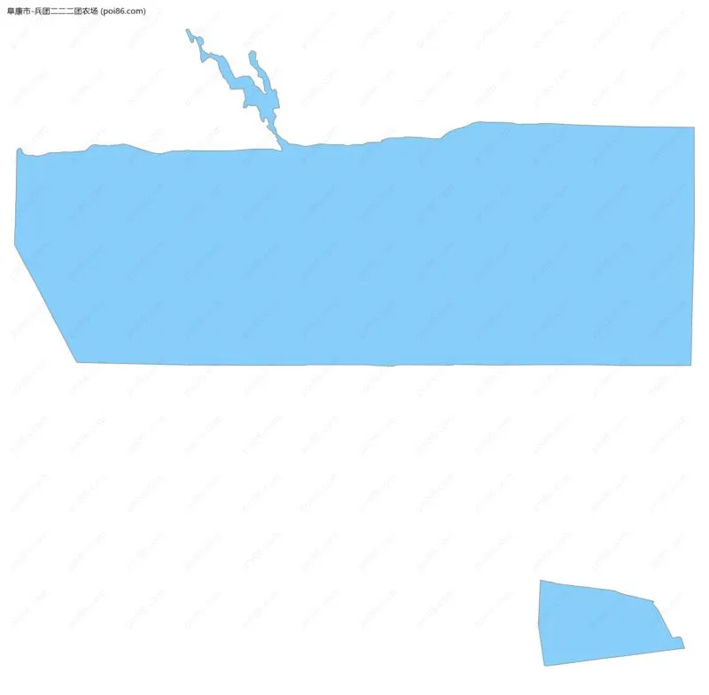 兵团二二二团农场边界地图