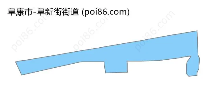 阜新街街道边界地图