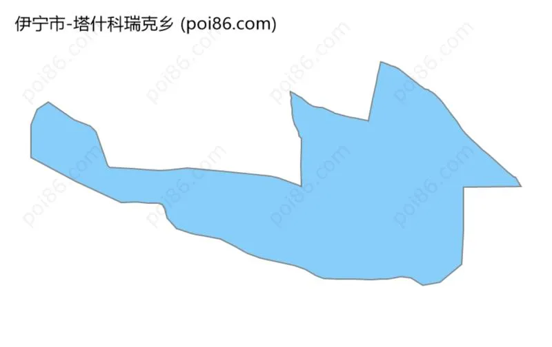 塔什科瑞克乡边界地图