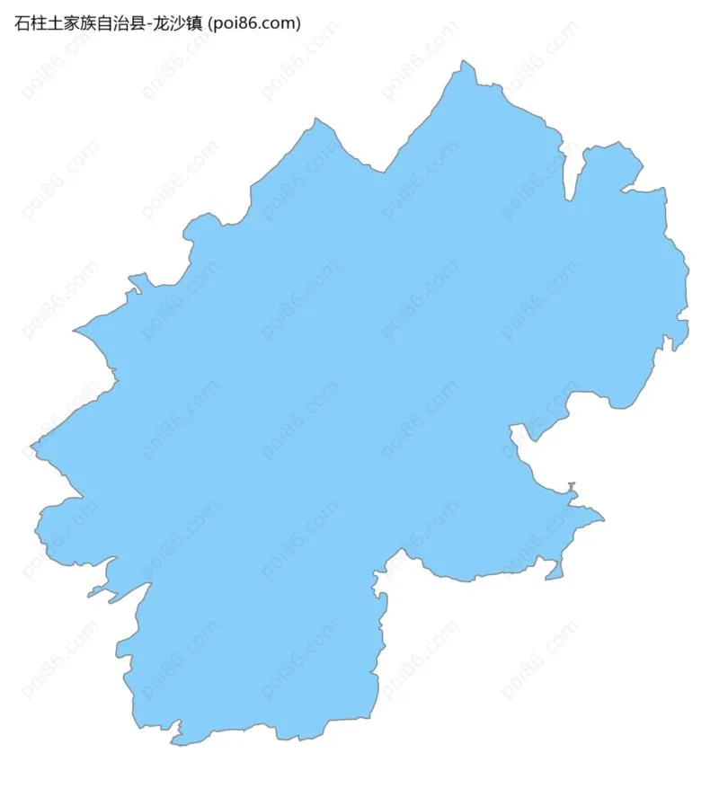 龙沙镇边界地图