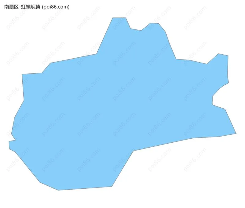 虹螺岘镇边界地图