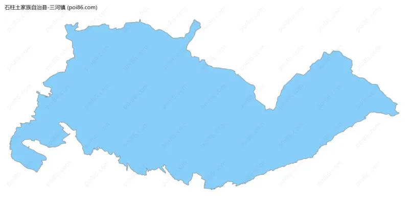 三河镇边界地图