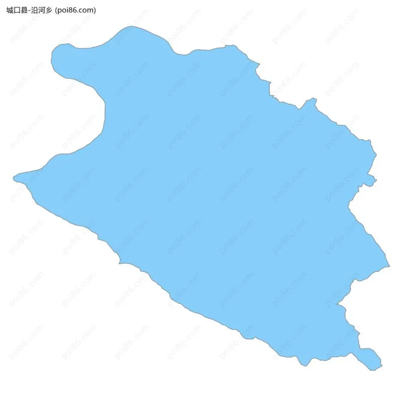 沿河乡边界地图