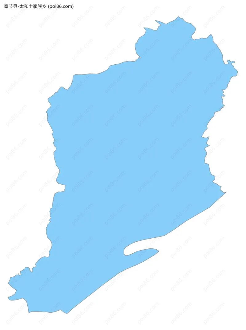 太和土家族乡边界地图