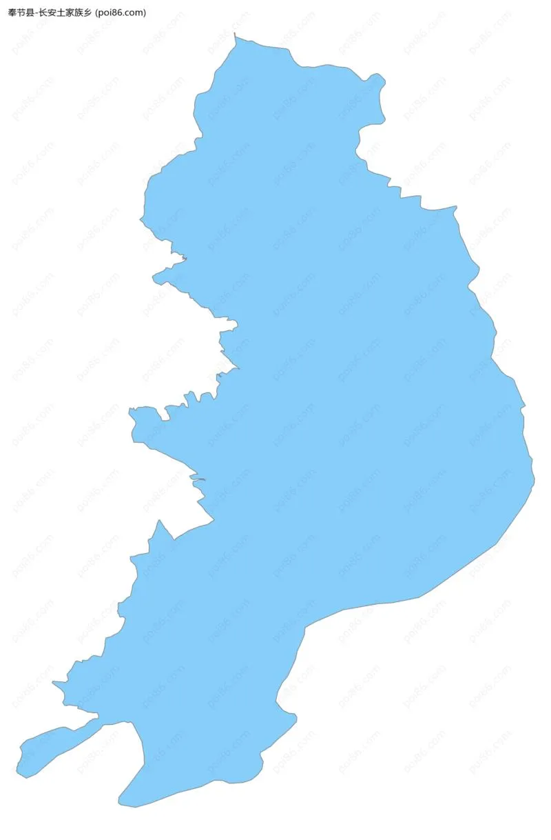 长安土家族乡边界地图