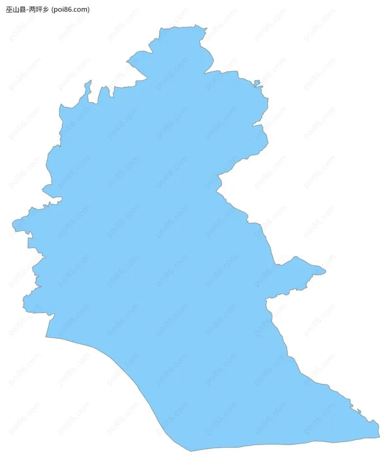 两坪乡边界地图