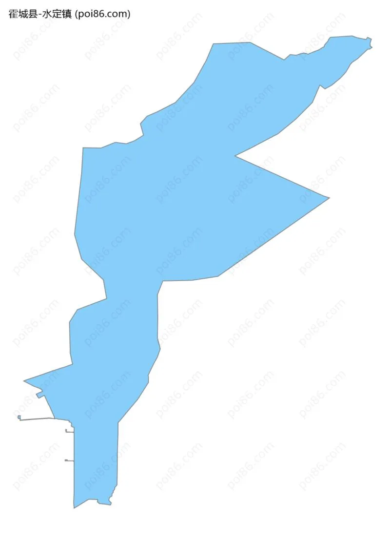 水定镇边界地图
