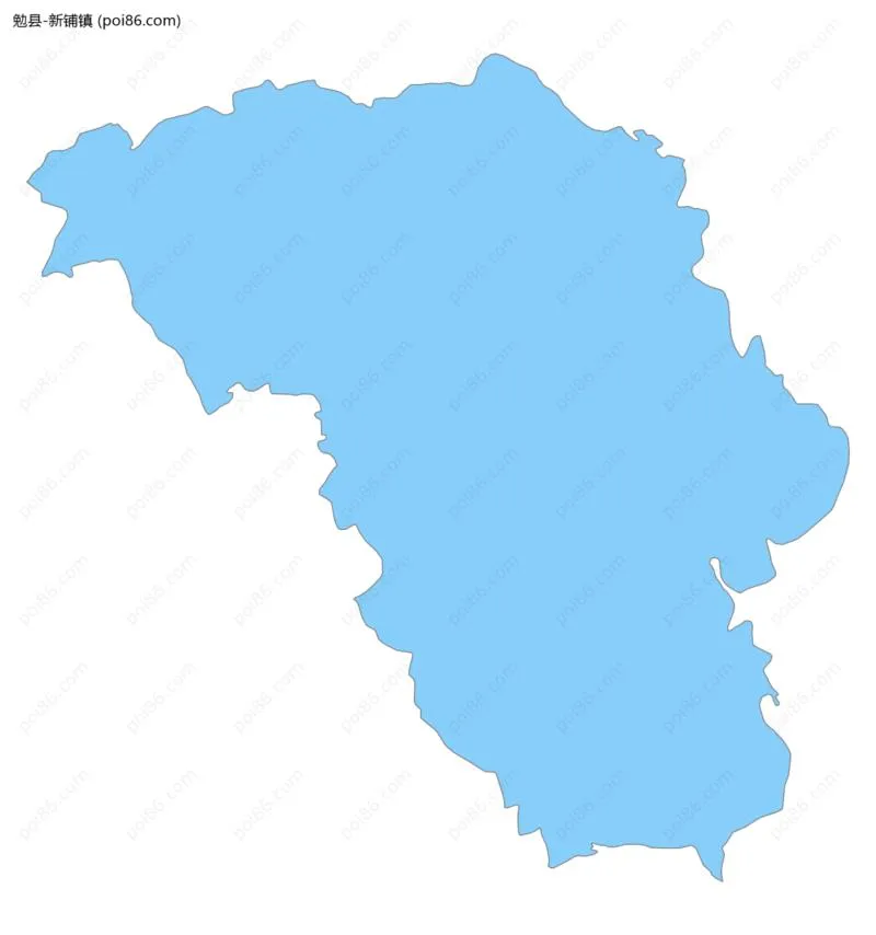 新铺镇边界地图
