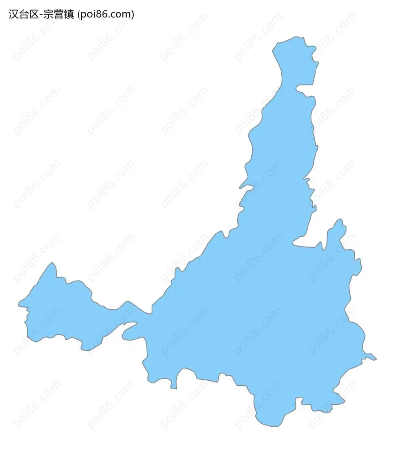 宗营镇边界地图