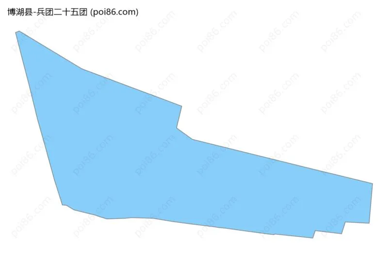兵团二十五团边界地图