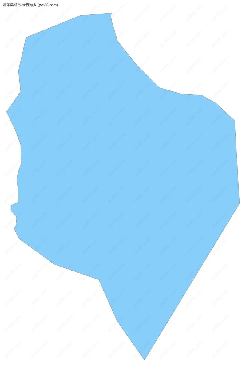 大西沟乡边界地图