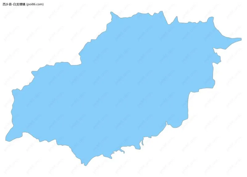 白龙塘镇边界地图