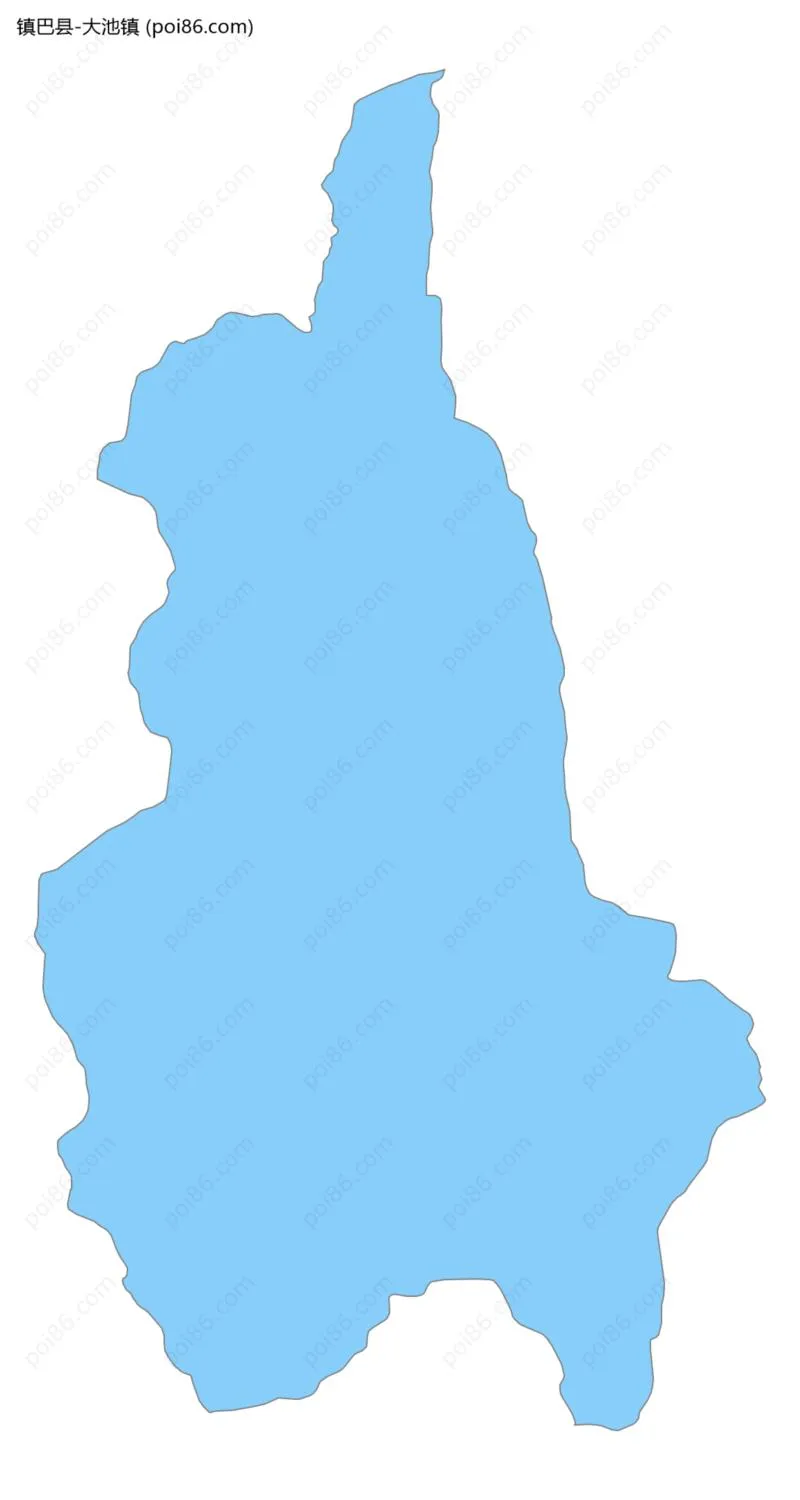 大池镇边界地图