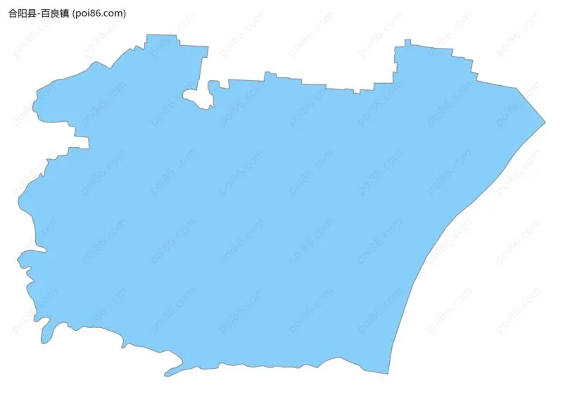 百良镇边界地图