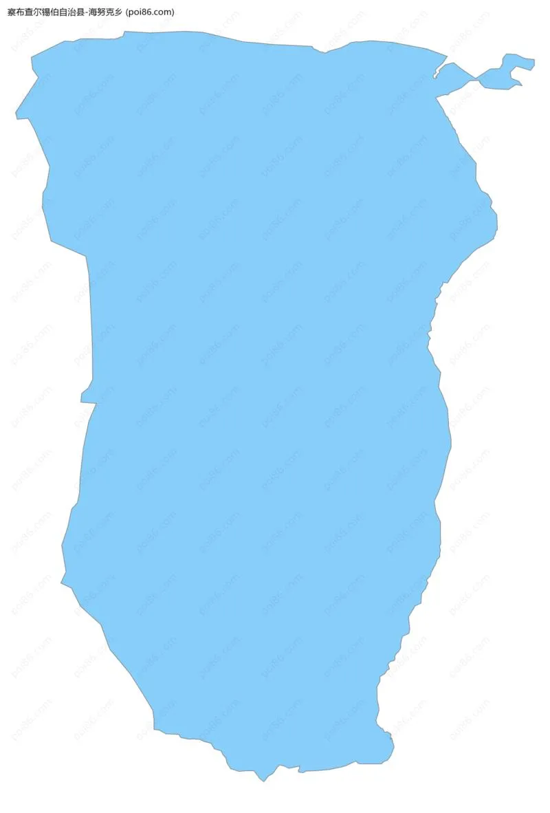 海努克乡边界地图