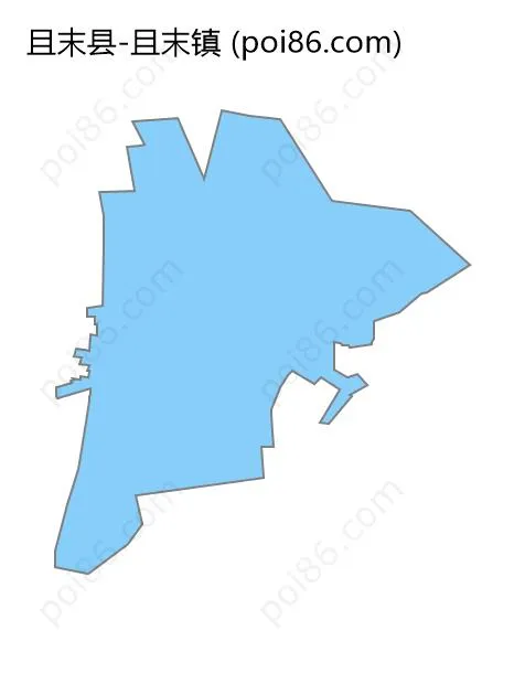 且末镇边界地图