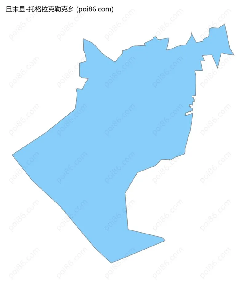托格拉克勒克乡边界地图
