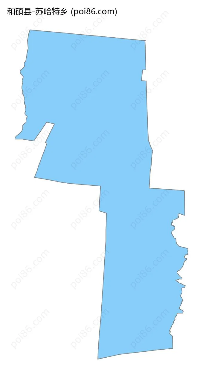 苏哈特乡边界地图
