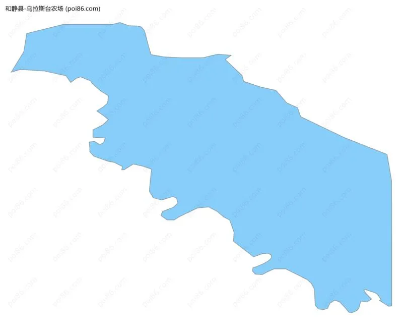 乌拉斯台农场边界地图