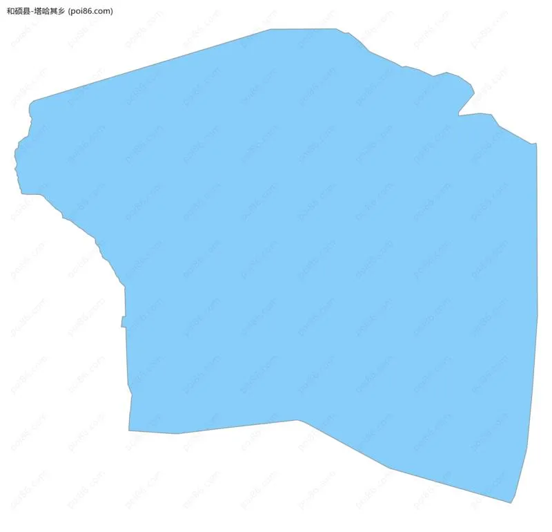 塔哈其乡边界地图