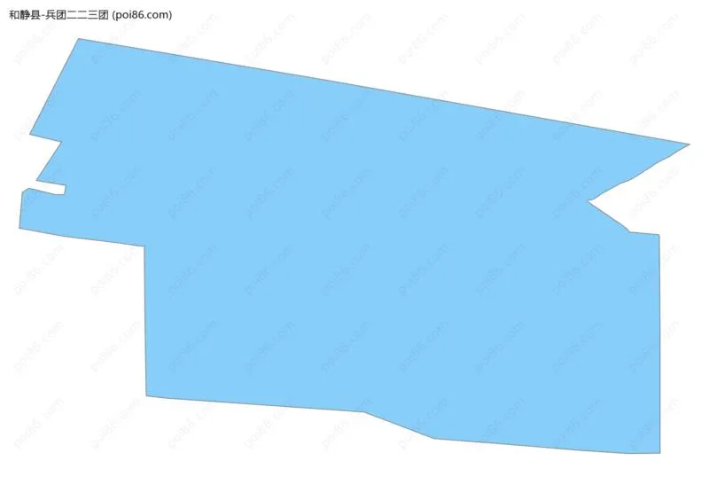 兵团二二三团边界地图