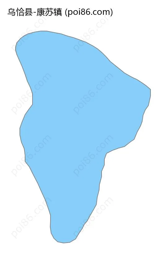 康苏镇边界地图