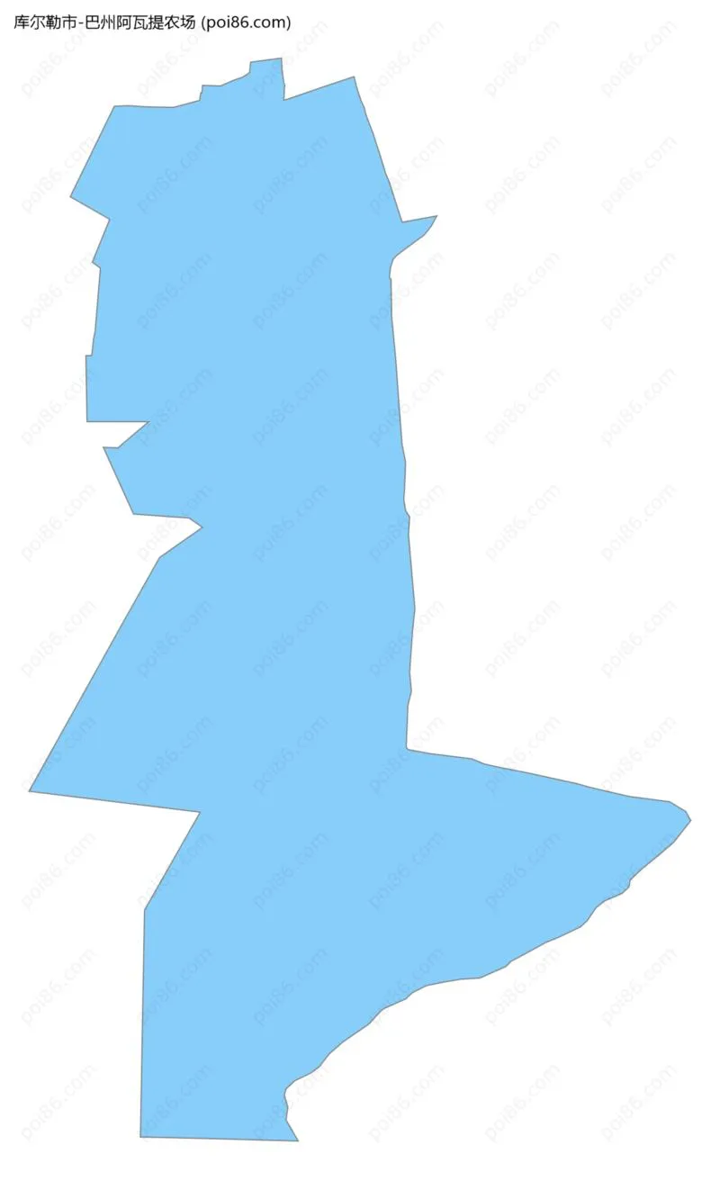 巴州阿瓦提农场边界地图