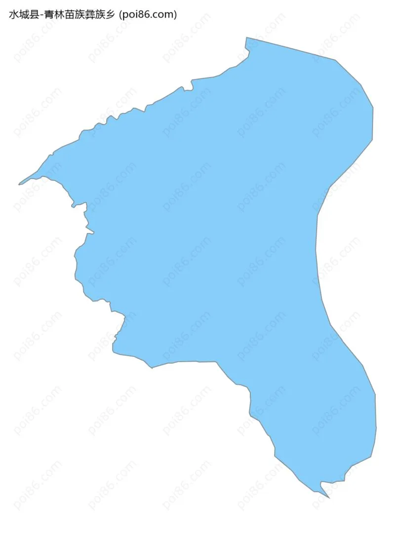 青林苗族彝族乡边界地图