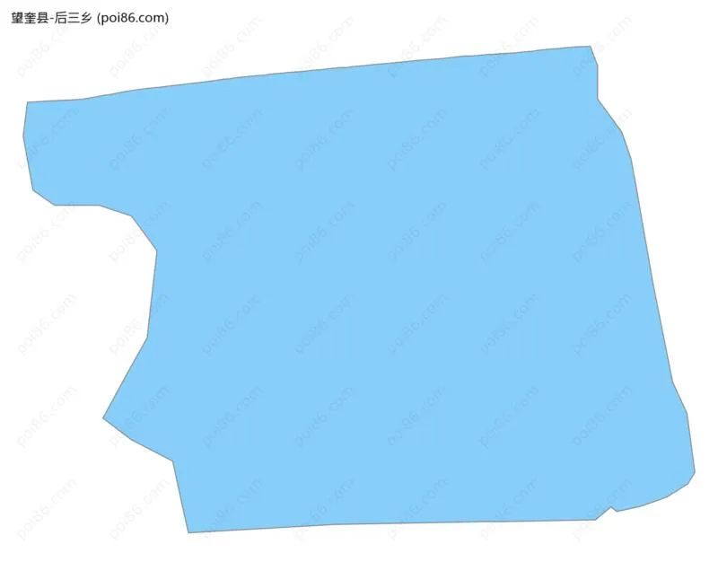 后三乡边界地图