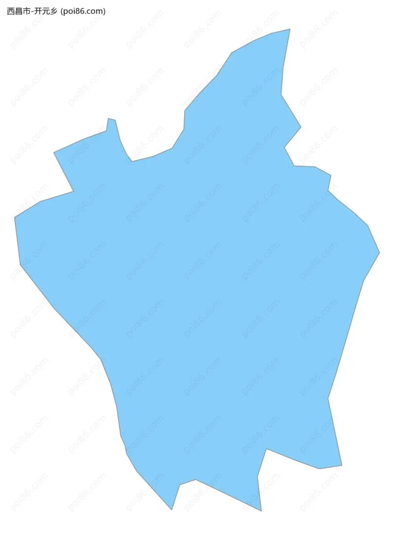 开元乡边界地图